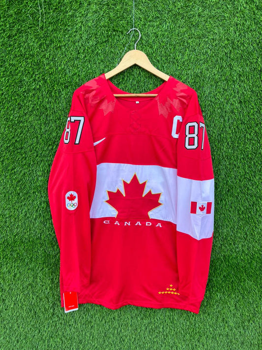 Ice hockey Jersey Canada crosby 87 |Vintage Oversized  Streetwear | Men Women | online shopping |Patchwork