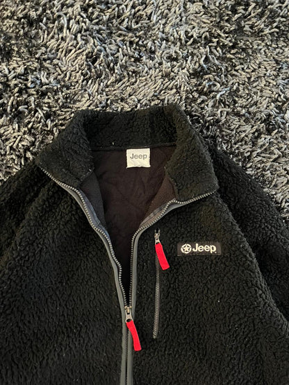 Jeep | Full frontal zipper  | Fleece Jacket | Oversized Streetwear | Winterwear | Men Women | Cozy Fashion | Gym Fit | Online Shopping