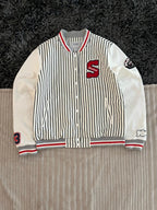 S united | Full frontal zipper  | varsity Jacket | Oversized Streetwear | Winterwear | Men Women | Cozy Fashion | Gym Fit | Online Shopping