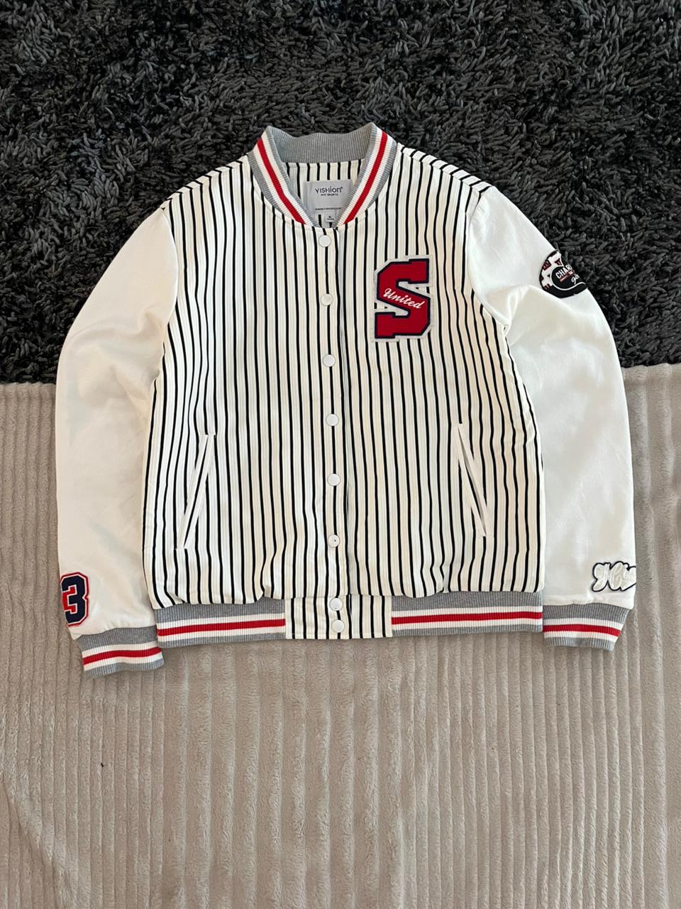 S united | Full frontal zipper  | varsity Jacket | Oversized Streetwear | Winterwear | Men Women | Cozy Fashion | Gym Fit | Online Shopping