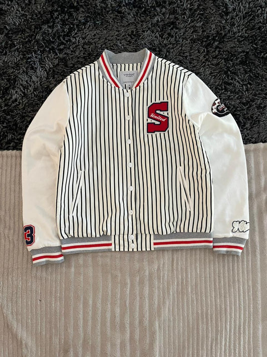 S united | Full frontal zipper  | varsity Jacket | Oversized Streetwear | Winterwear | Men Women | Cozy Fashion | Gym Fit | Online Shopping