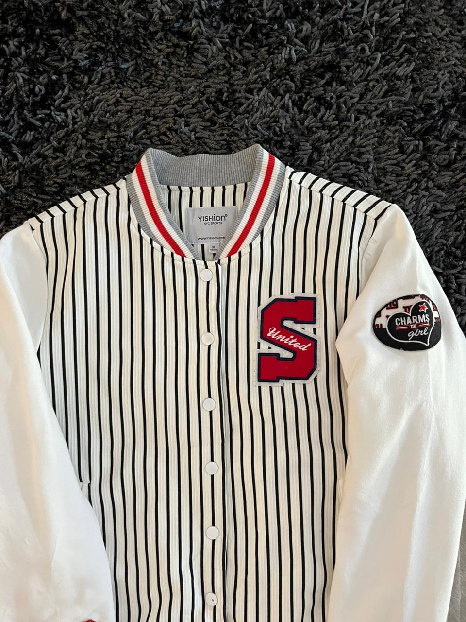 S united | Full frontal zipper  | varsity Jacket | Oversized Streetwear | Winterwear | Men Women | Cozy Fashion | Gym Fit | Online Shopping