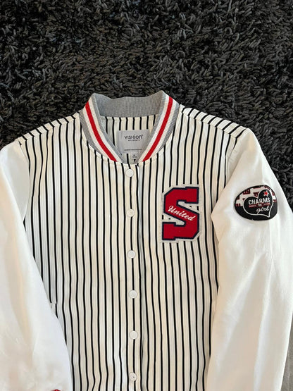 S united | Full frontal zipper  | varsity Jacket | Oversized Streetwear | Winterwear | Men Women | Cozy Fashion | Gym Fit | Online Shopping