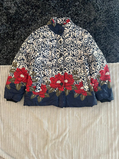 Floral | Full frontal zipper  | Jacket | Oversized Streetwear | Winterwear | Men Women | Cozy Fashion | Gym Fit | Online Shopping