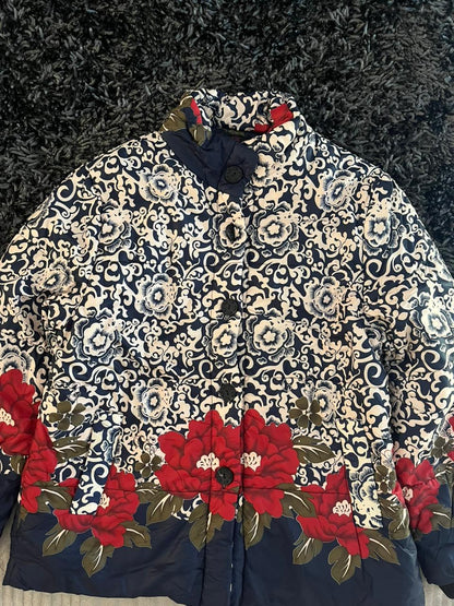 Floral | Full frontal zipper  | Jacket | Oversized Streetwear | Winterwear | Men Women | Cozy Fashion | Gym Fit | Online Shopping