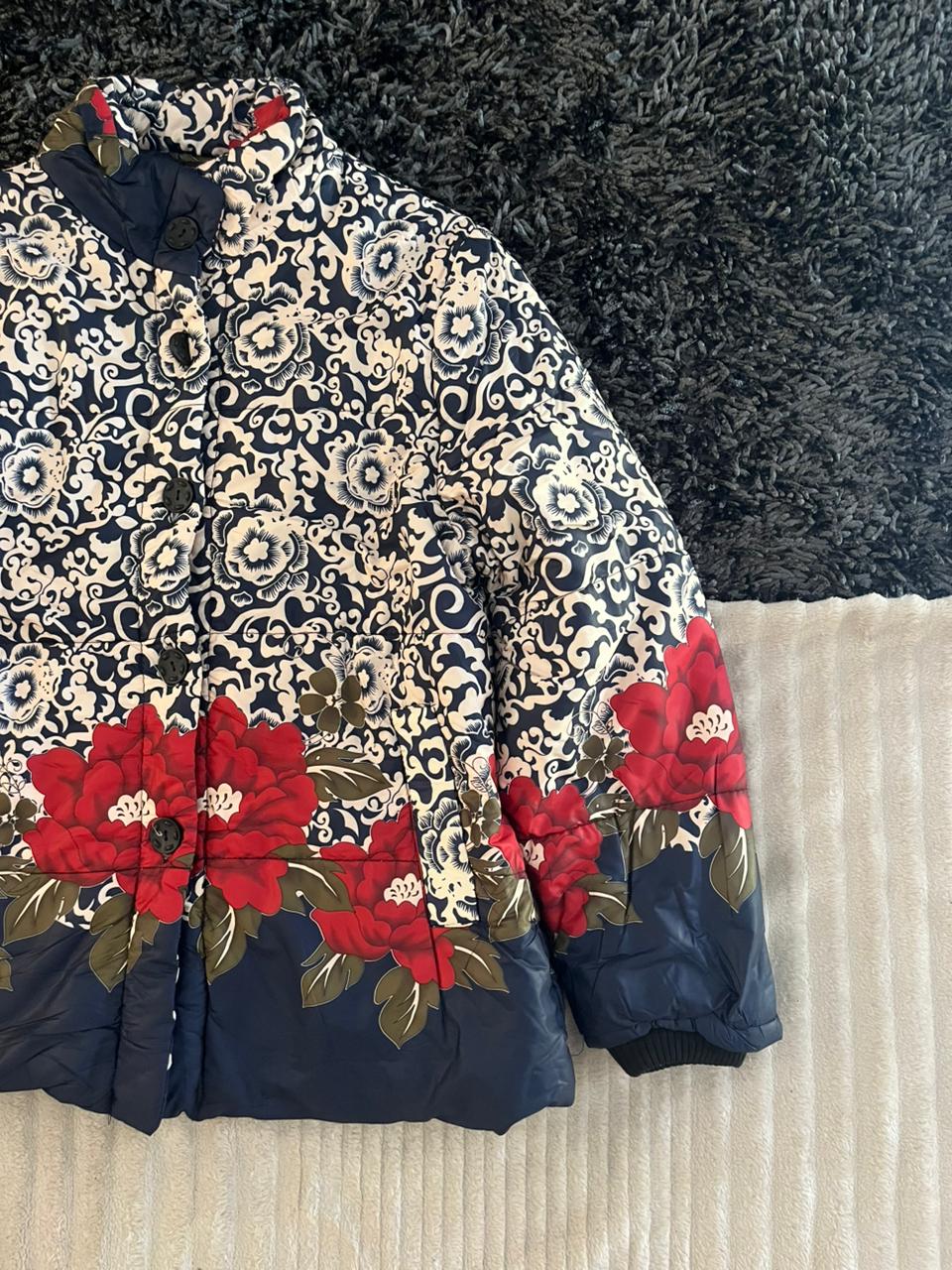 Floral | Full frontal zipper  | Jacket | Oversized Streetwear | Winterwear | Men Women | Cozy Fashion | Gym Fit | Online Shopping