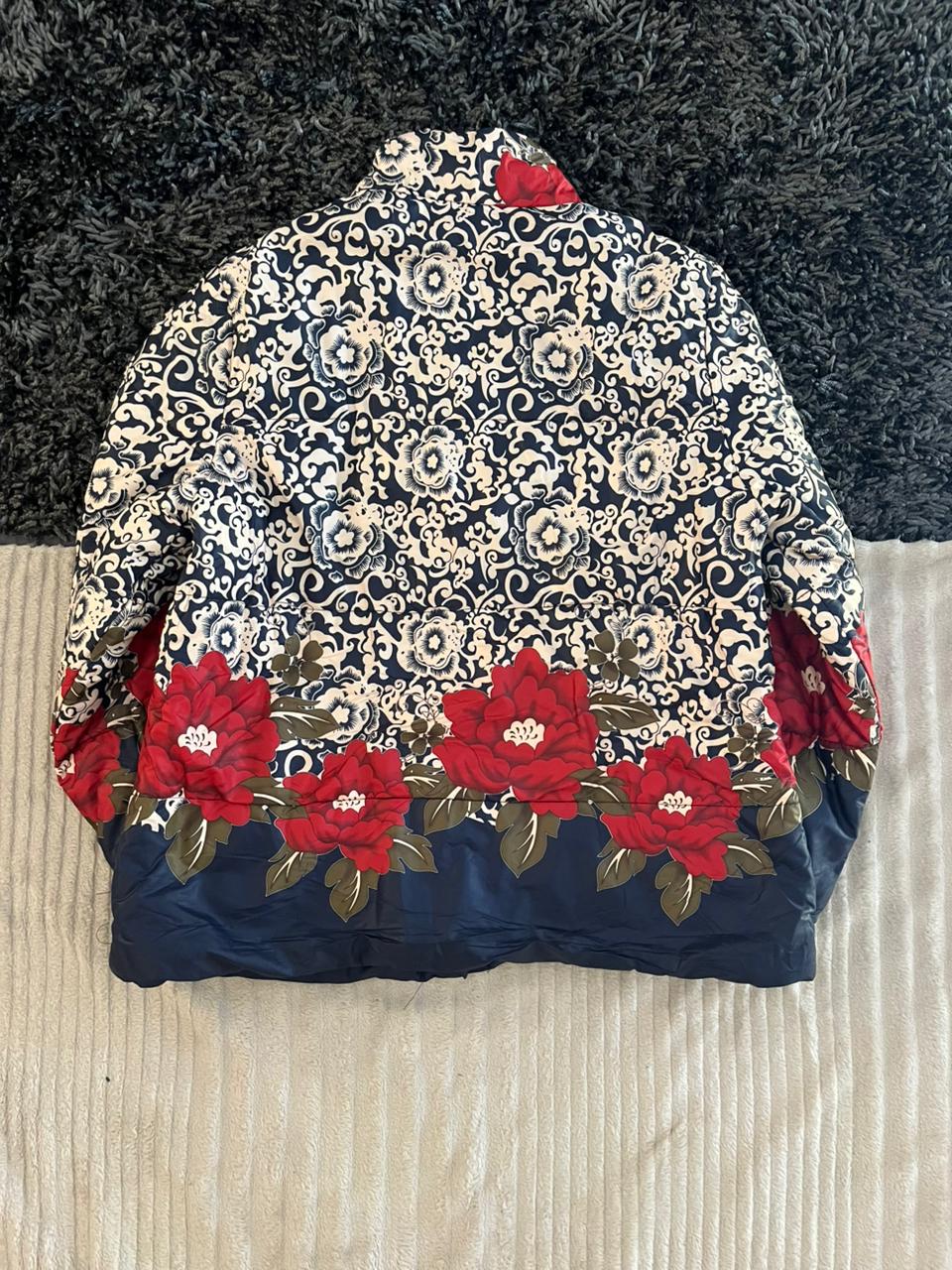 Floral | Full frontal zipper  | Jacket | Oversized Streetwear | Winterwear | Men Women | Cozy Fashion | Gym Fit | Online Shopping