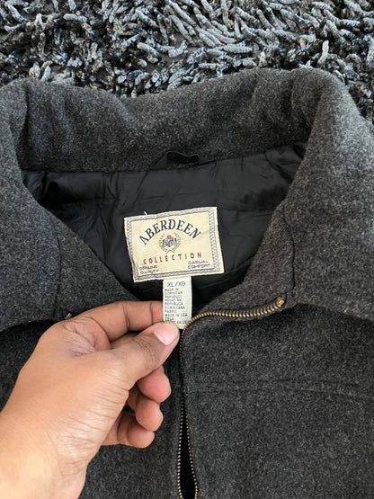 ABERDEEN WOOL JACKET | Full frontal zipper  | Jacket | Oversized Streetwear | Winterwear | Men Women | Cozy Fashion | Gym Fit | Online Shopping