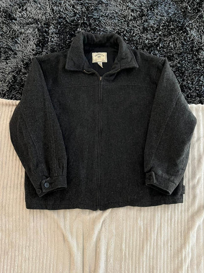 ABERDEEN WOOL JACKET | Full frontal zipper  | Jacket | Oversized Streetwear | Winterwear | Men Women | Cozy Fashion | Gym Fit | Online Shopping