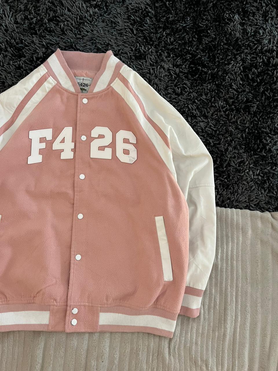 F426 varsity JACKET | Full frontal zipper  | Jacket | Oversized Streetwear | Winterwear | Men Women | Cozy Fashion | Gym Fit | Online Shopping