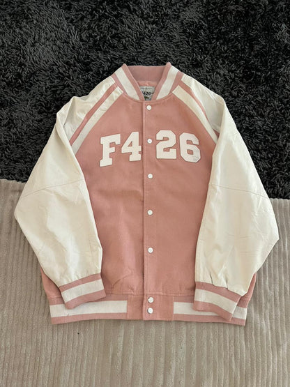 F426 varsity JACKET | Full frontal zipper  | Jacket | Oversized Streetwear | Winterwear | Men Women | Cozy Fashion | Gym Fit | Online Shopping