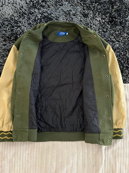 BATSU VARSITY JACKET | Full frontal BUTTON | Jacket | Oversized Streetwear | Winterwear | Men Women | Cozy Fashion | Gym Fit | Online Shopping