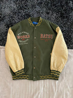 BATSU VARSITY JACKET | Full frontal BUTTON | Jacket | Oversized Streetwear | Winterwear | Men Women | Cozy Fashion | Gym Fit | Online Shopping