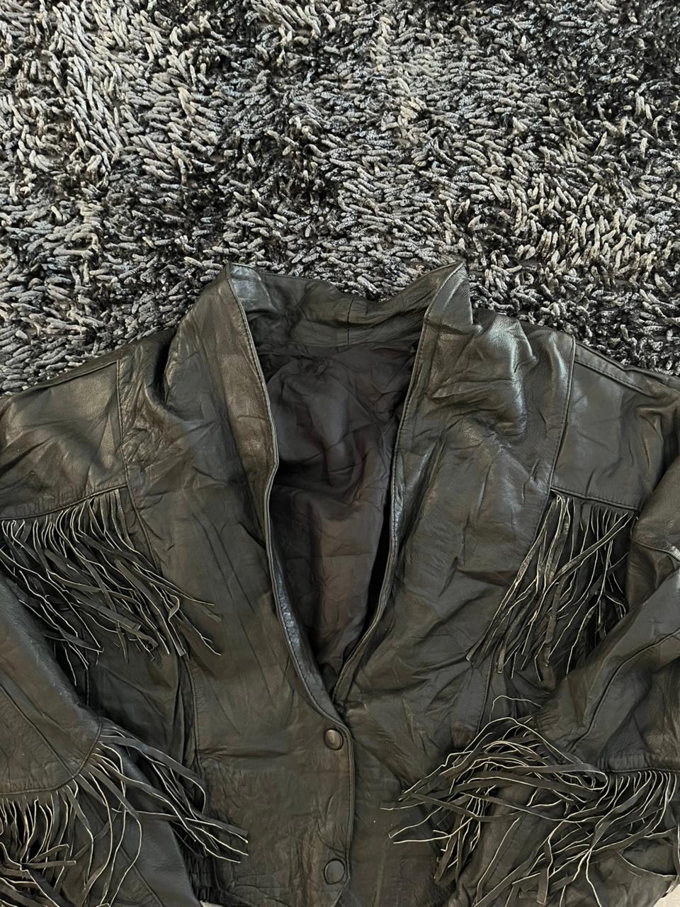 CROP FRINGED Leather jacket | Winterwear|Streetwear | Women leather jacket