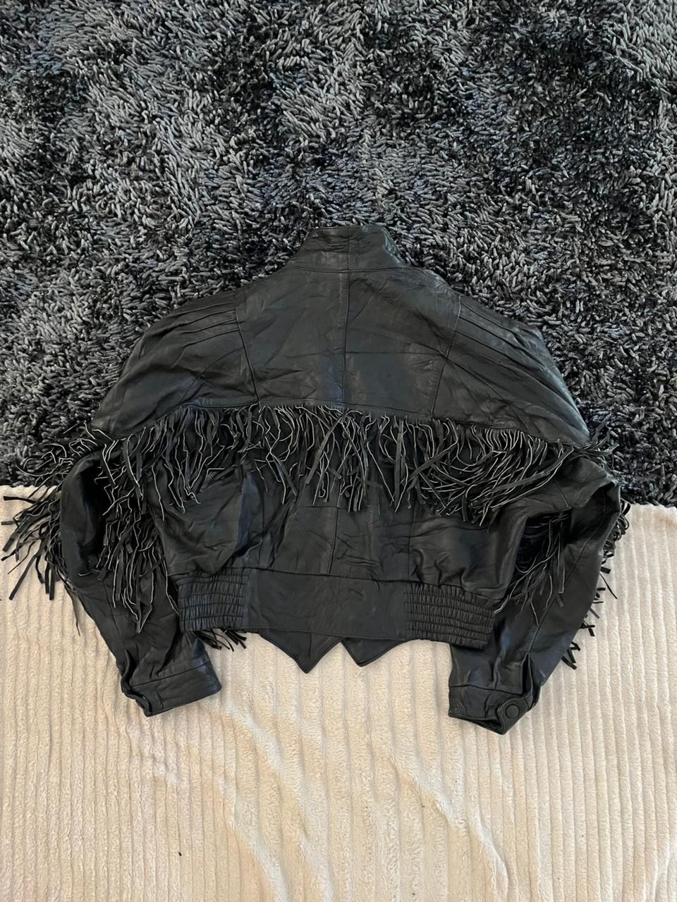 CROP FRINGED Leather jacket | Winterwear|Streetwear | Women leather jacket