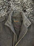 BEN SHERMAN WOOL JACKET | Full frontal zipper  | Jacket | Oversized Streetwear | Winterwear | Men Women | Cozy Fashion | Gym Fit | Online Shopping