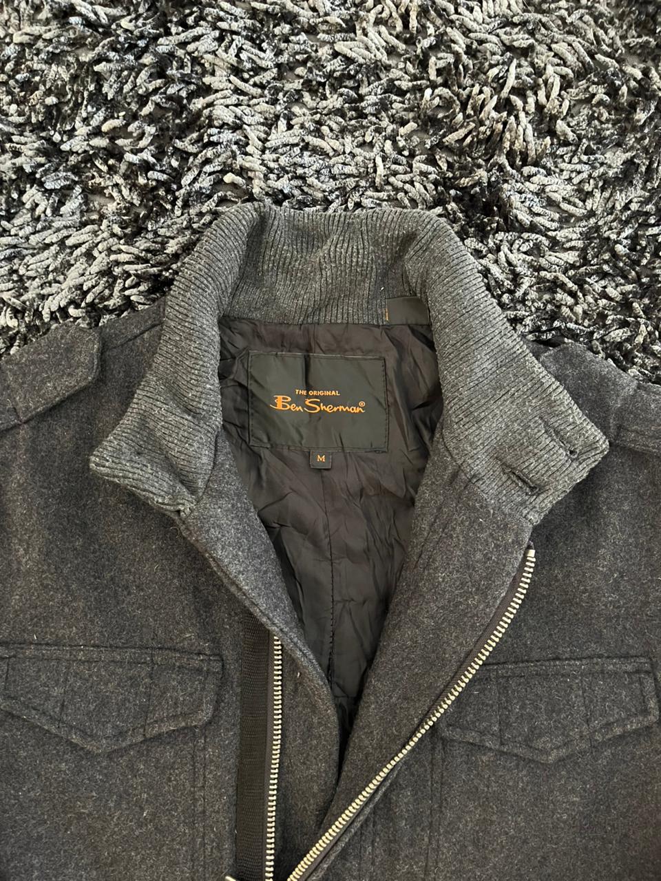BEN SHERMAN WOOL JACKET | Full frontal zipper  | Jacket | Oversized Streetwear | Winterwear | Men Women | Cozy Fashion | Gym Fit | Online Shopping