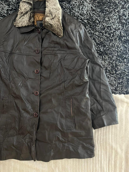OSCAR LEOPARD Leather jacket | Winterwear|Streetwear | Women leather jacket