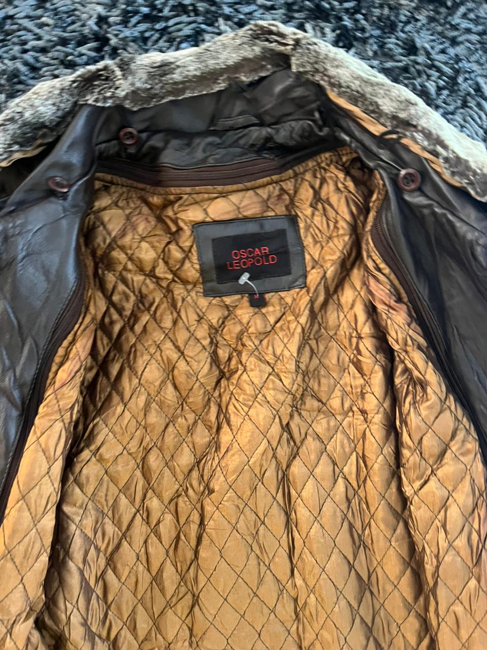 OSCAR LEOPARD Leather jacket | Winterwear|Streetwear | Women leather jacket