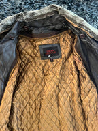 OSCAR LEOPARD Leather jacket | Winterwear|Streetwear | Women leather jacket