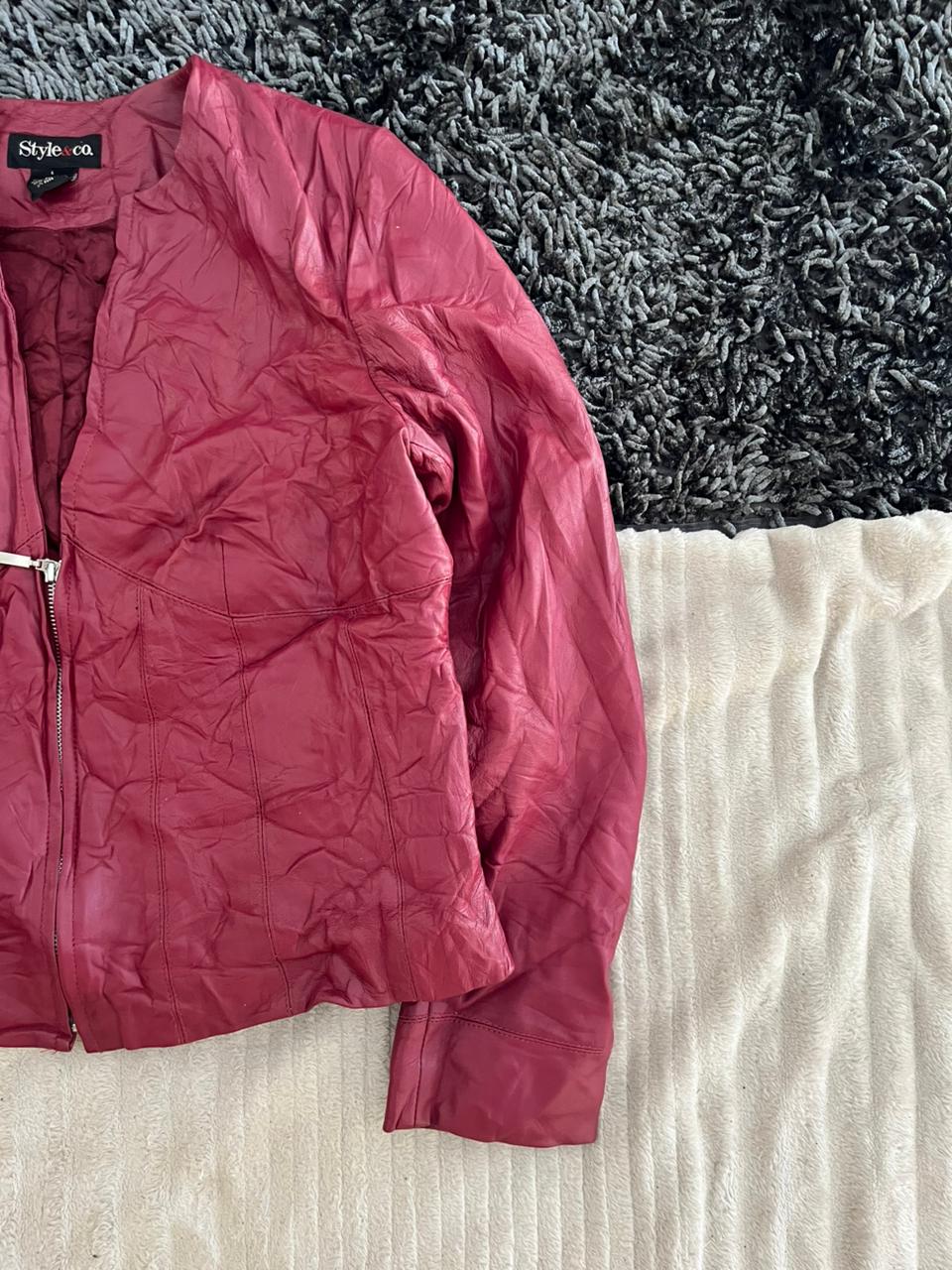 STYLE AND CO Leather jacket | Winterwear|Streetwear | Women leather jacket