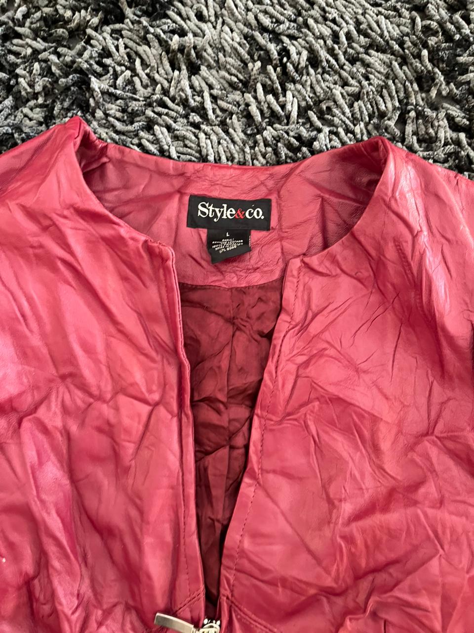 STYLE AND CO Leather jacket | Winterwear|Streetwear | Women leather jacket