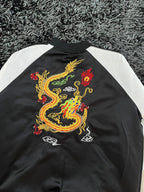 DRAGON EMBROIDERY JACKET | Full frontal zipper  | Jacket | Oversized Streetwear | Winterwear | Men Women | Cozy Fashion | Gym Fit | Online Shopping