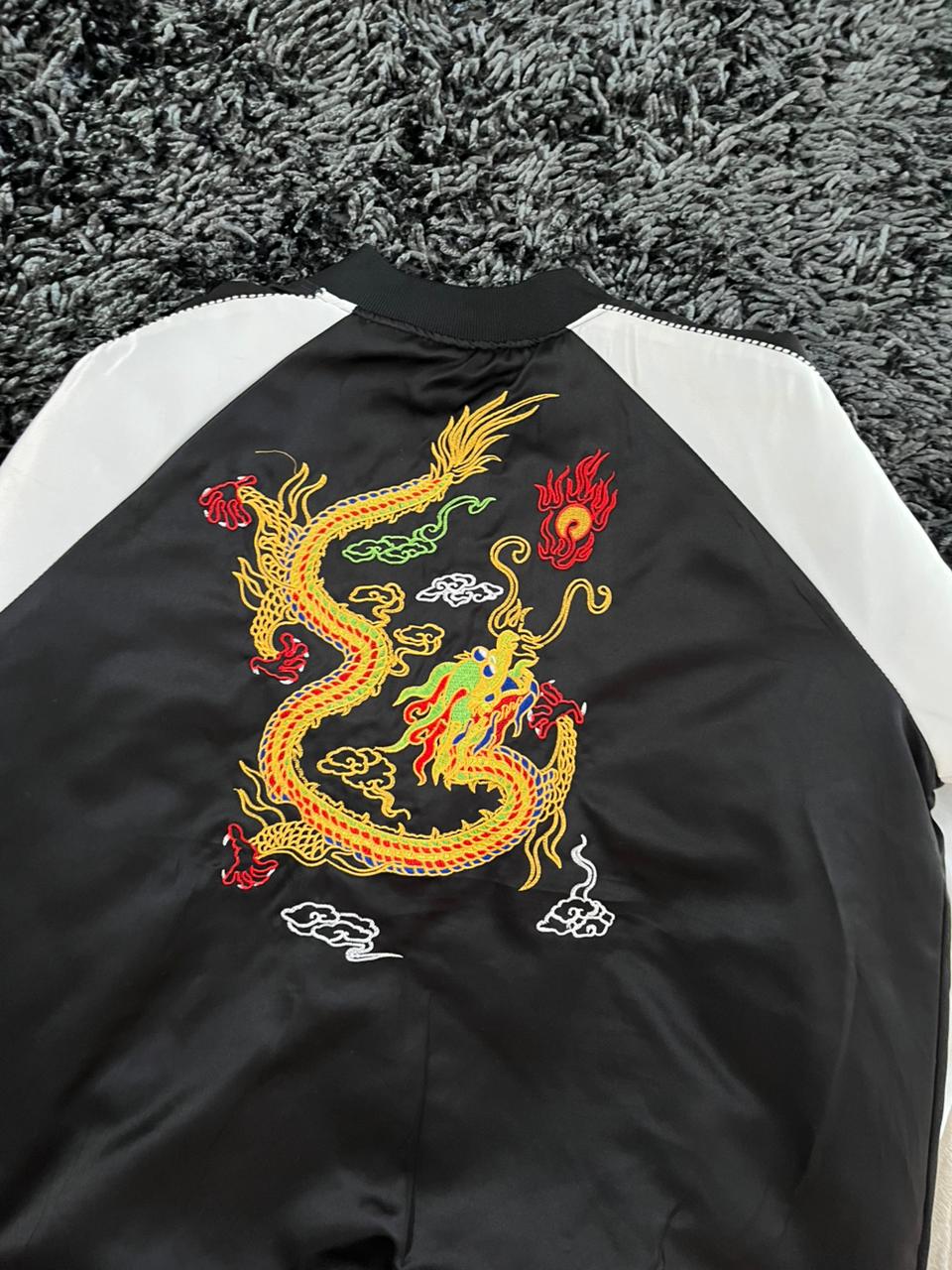 DRAGON EMBROIDERY JACKET | Full frontal zipper  | Jacket | Oversized Streetwear | Winterwear | Men Women | Cozy Fashion | Gym Fit | Online Shopping