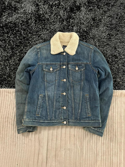 GAP DENIM JACKET JACKET | Full frontal zipper  | Jacket | Oversized Streetwear | Winterwear | Men Women | Cozy Fashion | Gym Fit | Online Shopping
