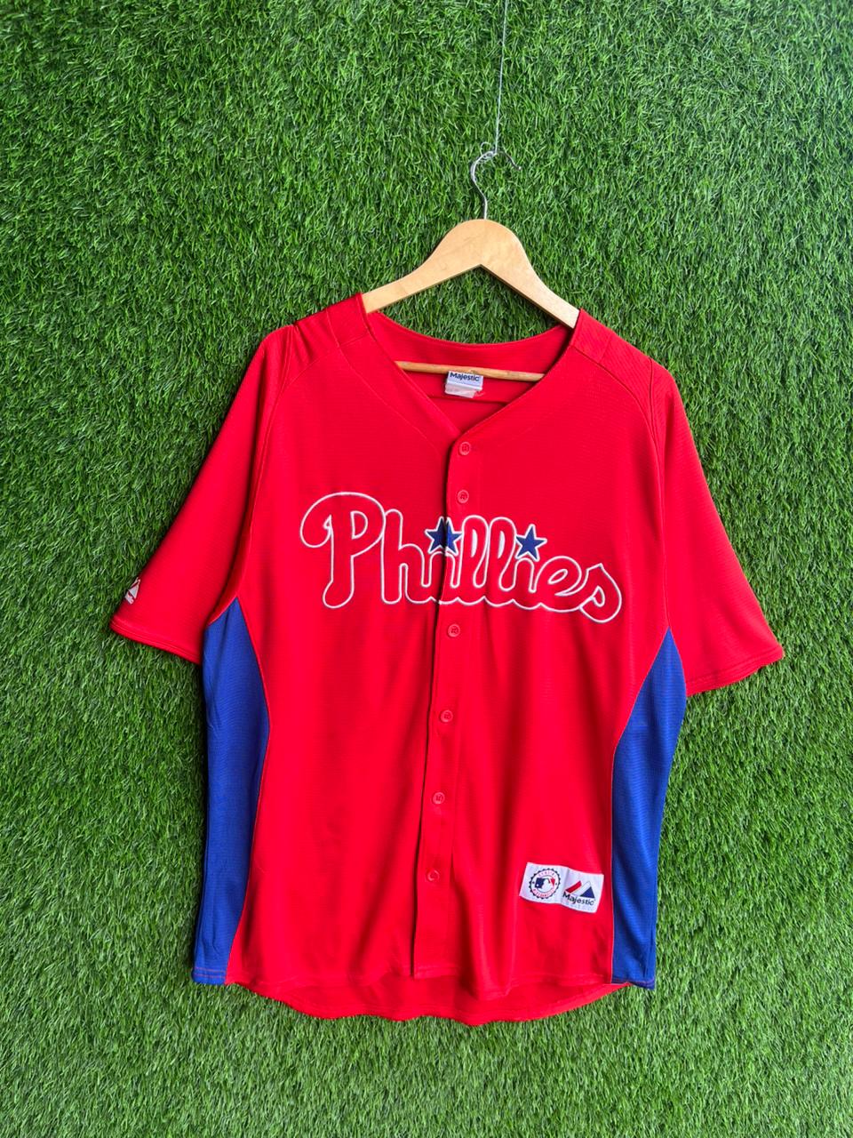 Mlb halladay 34 phillies Jersey |Vintage Oversized Streetwear | Men Women |  Online Shopping
