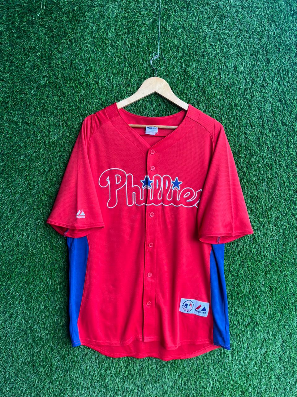 Mlb halladay 34 phillies Jersey |Vintage Oversized Streetwear | Men Women |  Online Shopping
