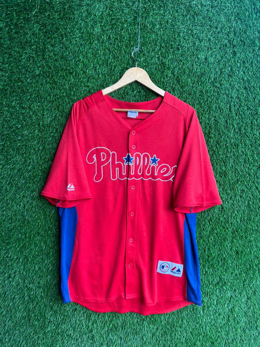 Mlb halladay 34 phillies Jersey |Vintage Oversized Streetwear | Men Women |  Online Shopping