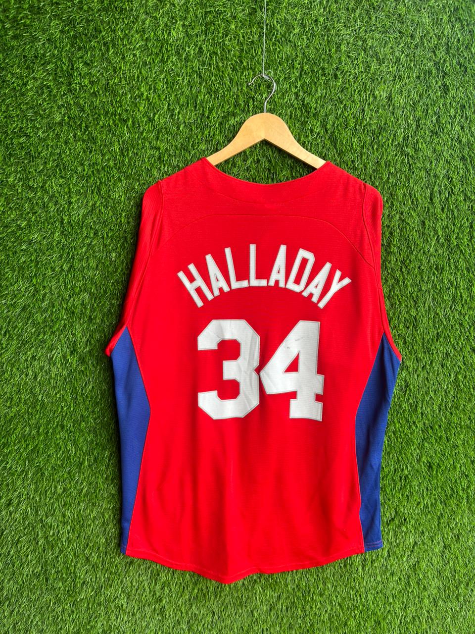 Mlb halladay 34 phillies Jersey |Vintage Oversized Streetwear | Men Women |  Online Shopping