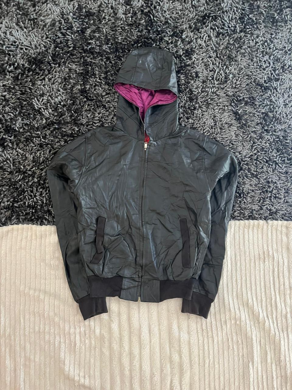 Reworked vintage Leather jacket | Winterwear|Streetwear