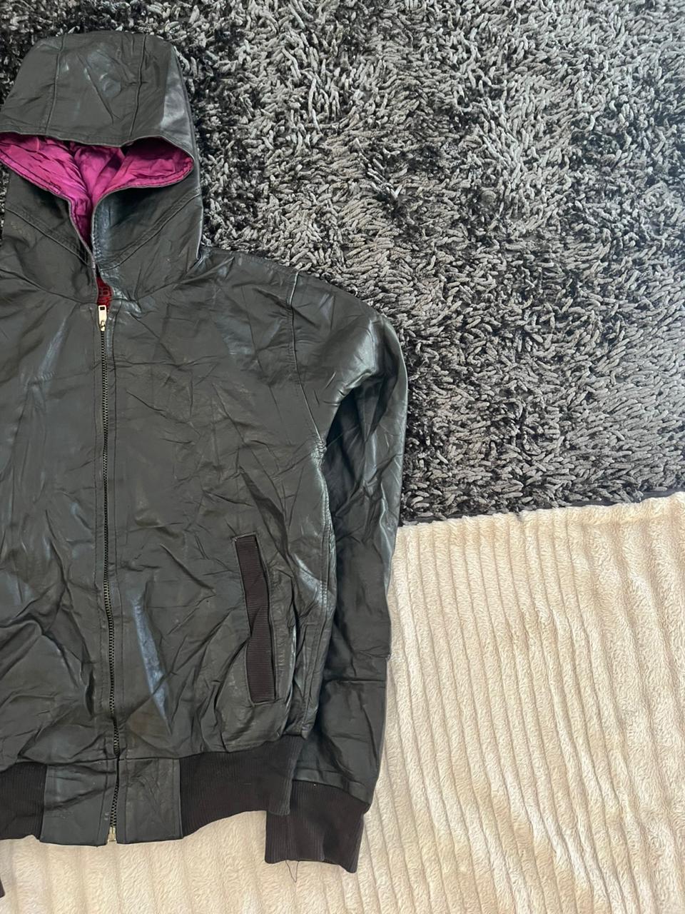 Reworked vintage Leather jacket | Winterwear|Streetwear