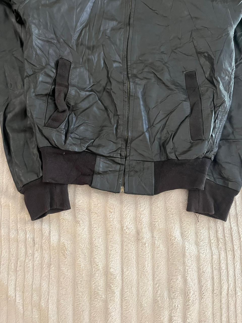 Reworked vintage Leather jacket | Winterwear|Streetwear