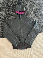 Reworked vintage Leather jacket | Winterwear|Streetwear