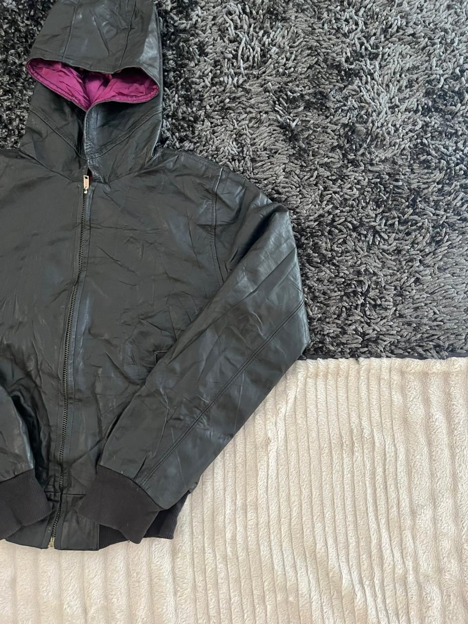 Reworked vintage Leather jacket | Winterwear|Streetwear