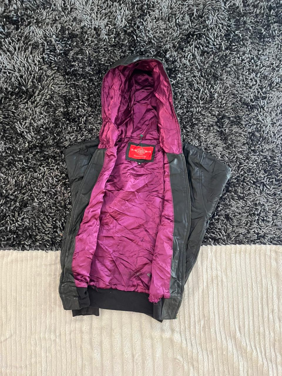 Reworked vintage Leather jacket | Winterwear|Streetwear