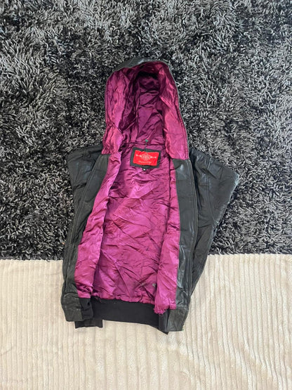 Reworked vintage Leather jacket | Winterwear|Streetwear