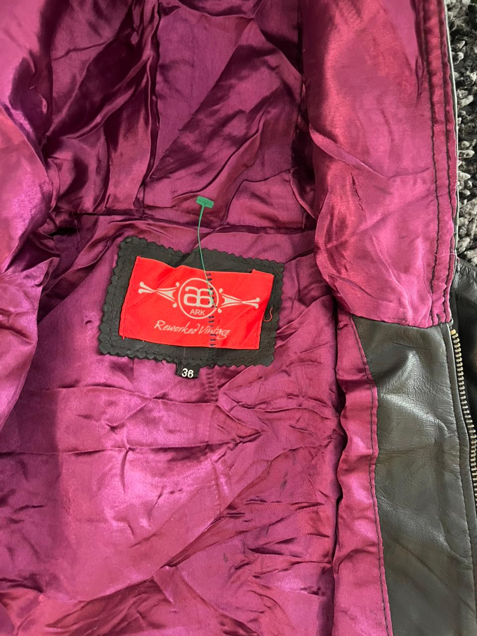 Reworked vintage Leather jacket | Winterwear|Streetwear