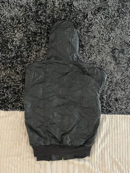 Reworked vintage Leather jacket | Winterwear|Streetwear