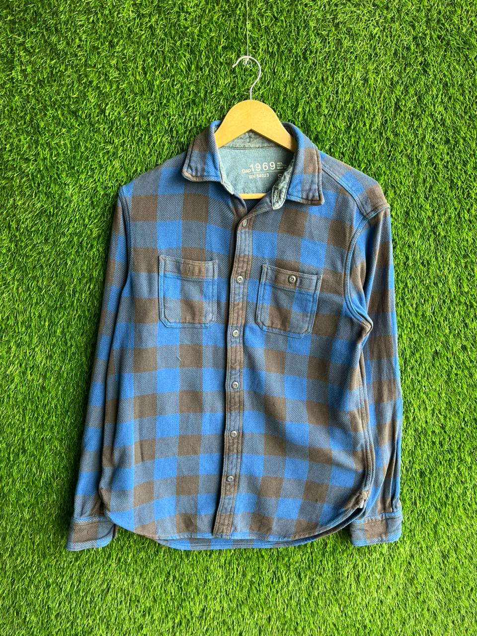 GAP 1969 Flannel Shirt for Men & Women | Oversized Checked Cotton Shirt | Winter Casual Wear India