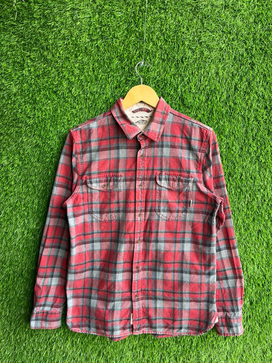 Vans of the wall Flannel Shirt for Men & Women | Oversized Checked Cotton Shirt | Winter Casual Wear India