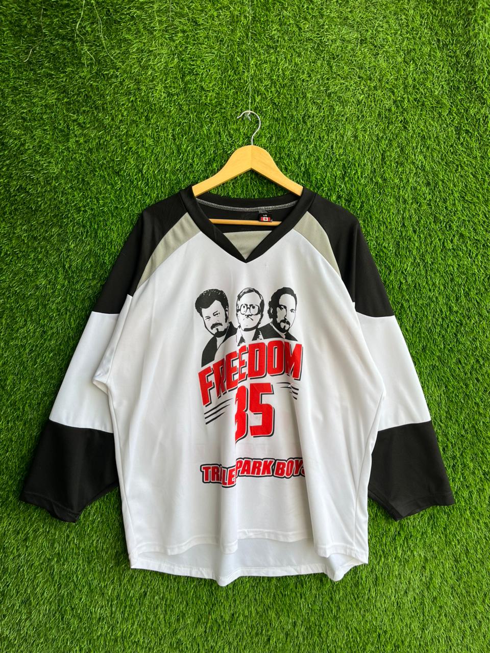 ICEHOCKEY FREEDOM 35 Jersey |Vintage Oversized Streetwear | Men Women |  Online Shopping