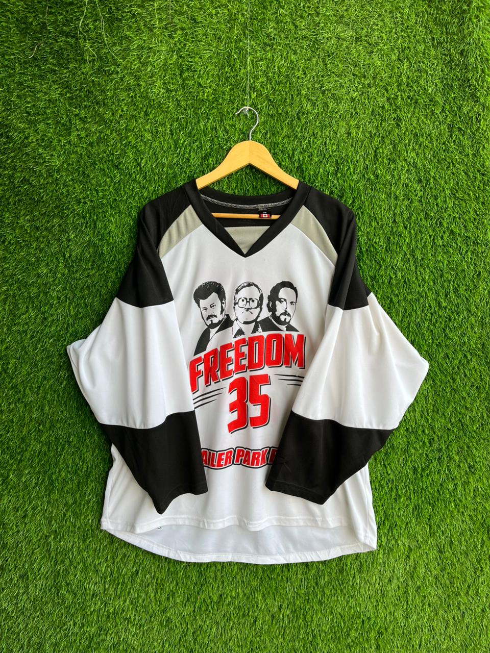 ICEHOCKEY FREEDOM 35 Jersey |Vintage Oversized Streetwear | Men Women |  Online Shopping