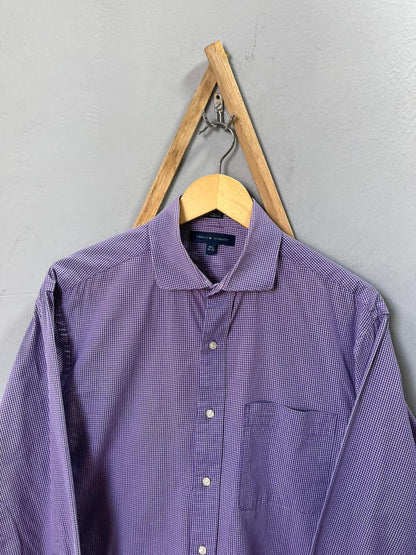 Tommy Hilfiger Checkered Shirt | Korean-Inspired Oversized Fit | Lightweight Summer Wear | Full Sleeve | Men Women | Online Shopping