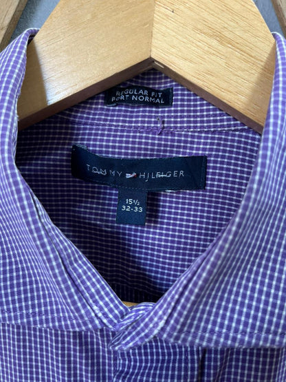 Tommy Hilfiger Checkered Shirt | Korean-Inspired Oversized Fit | Lightweight Summer Wear | Full Sleeve | Men Women | Online Shopping