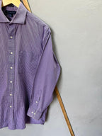 Tommy Hilfiger Checkered Shirt | Korean-Inspired Oversized Fit | Lightweight Summer Wear | Full Sleeve | Men Women | Online Shopping