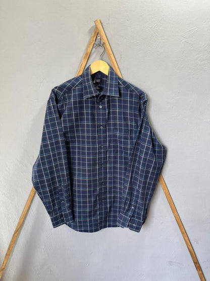 Haggar Checkered Shirt | Korean-Inspired Oversized Fit | Lightweight Summer Wear |  Full Sleeve | Men Women | Online Shopping